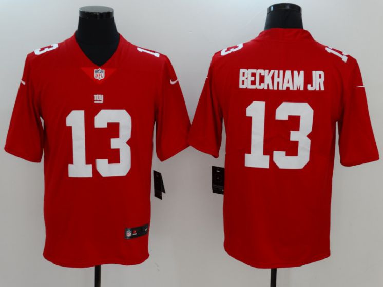 Men New York Giants #13 Beckham jr Red Nike Vapor Untouchable Limited NFL Jerseys